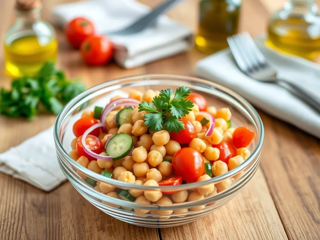 Dietetyczna sałatka z cieciorki konserwowej: przepis na zdrowy posiłek